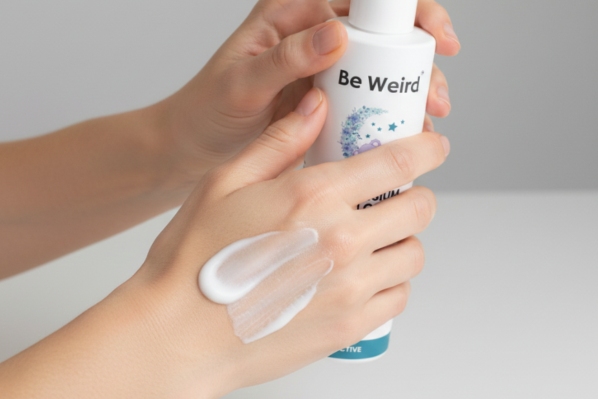 Why Everyone Is Adding Magnesium Body Lotion to Their Daily Routine (And How Be Weird Makes It Easy)