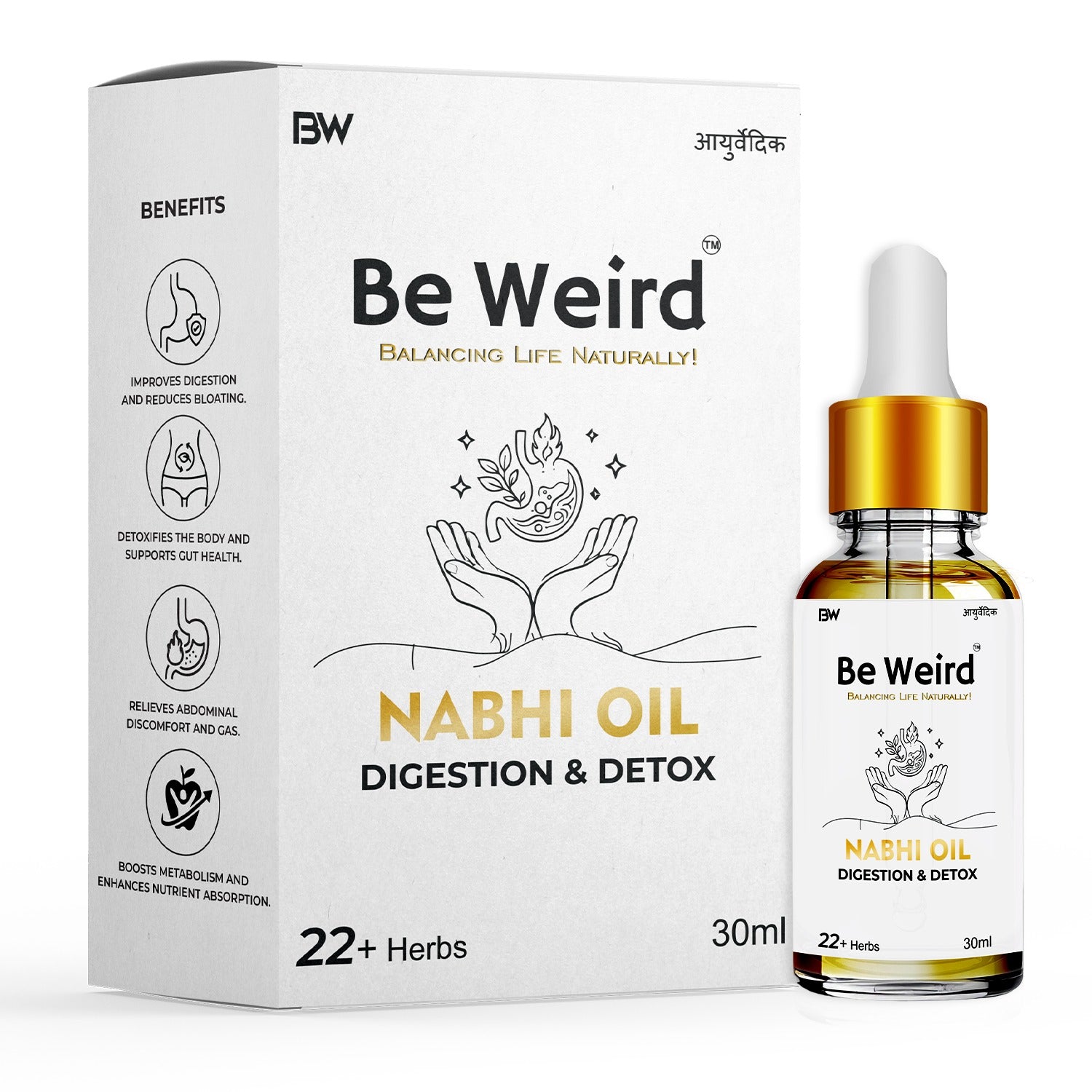 Be Weird Digestion & Detox Nabhi Oil