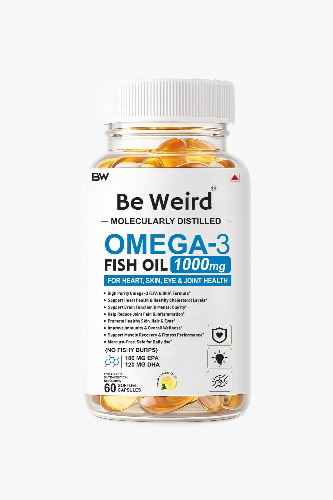 Be Weird Omega-3 Fish Oil 1000mg
