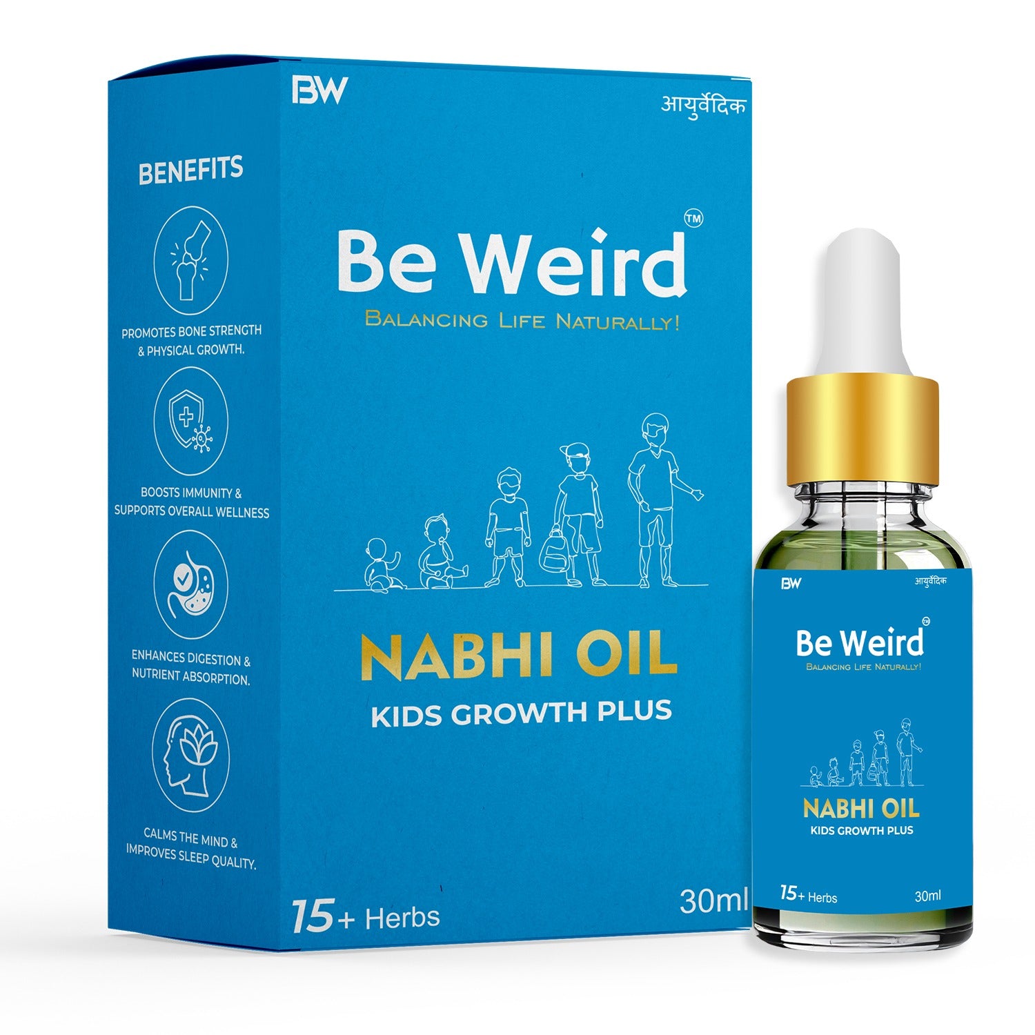 Be Weird Kids Growth Plus Nabhi Oil