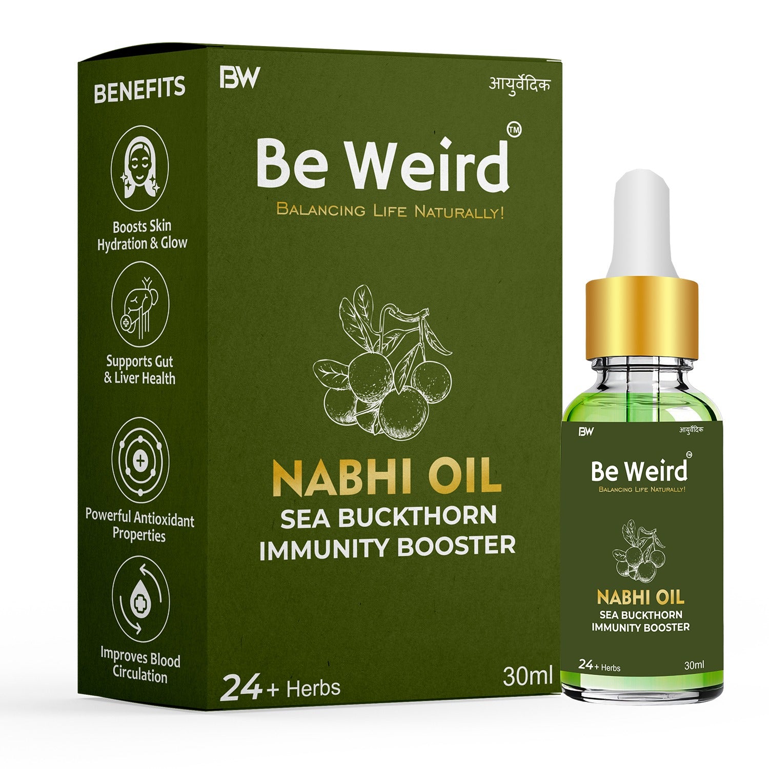 Be Weird Sea Buckthorn Immunity Booster Nabhi Oil