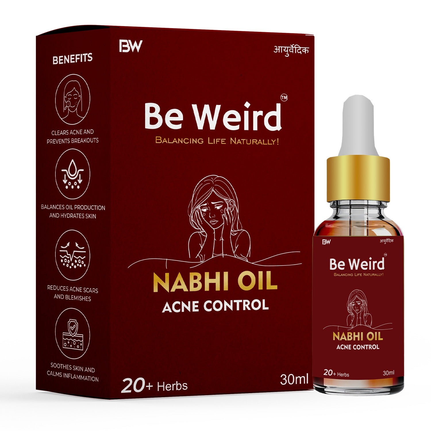 Be Weird Acne Control Nabhi Oil